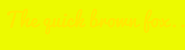 Image with Font Color FFEA00 and Background Color EDFA00